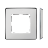 Ramka pojedyncza biały/chrom 8201610-244 Simon82 Detail Kontakt-Simon