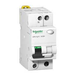Wyłącznik różnicowo-nadprądowy VIGI K 2P B20A 30mA typ AC A9D22620 Schneider