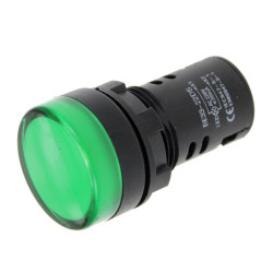 Lampka sterownicza LED 230V zielona fi22 BE33-22DSG 2844613 Next