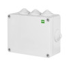Puszka natynkowa hermetyczna IP55 130x95x58 szara z dławicami Industrial 2703-02 Elektro-Plast
