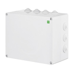 Puszka natynkowa hermetyczna IP55 342x282x115 szara z dławicami Industrial 2723-02 Elektro-Plast
