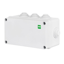 Puszka natynkowa hermetyczna IP55 156x95x68 szara z dławicami Industrial 2705-02 Elektro-Plast