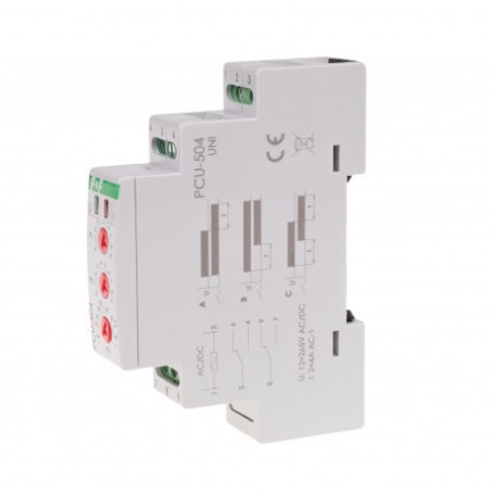 Przekaźnik czasowy 12-264V PCU-504 UNI F&F