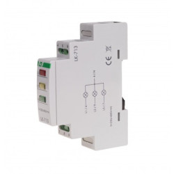 Lampka sygnalizacyjna na szynę 3-fazowa 3x230V czerwona LK-713R F&F