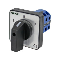 Łącznik krzywkowy 0-1 4P 25A mini (48x48) do wbudowania 2224128 NEXT