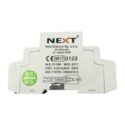 Cyfrowy licznik energii 1-fazowy modułowy 45A NLE-1F-DM z certyfikatem MID Next