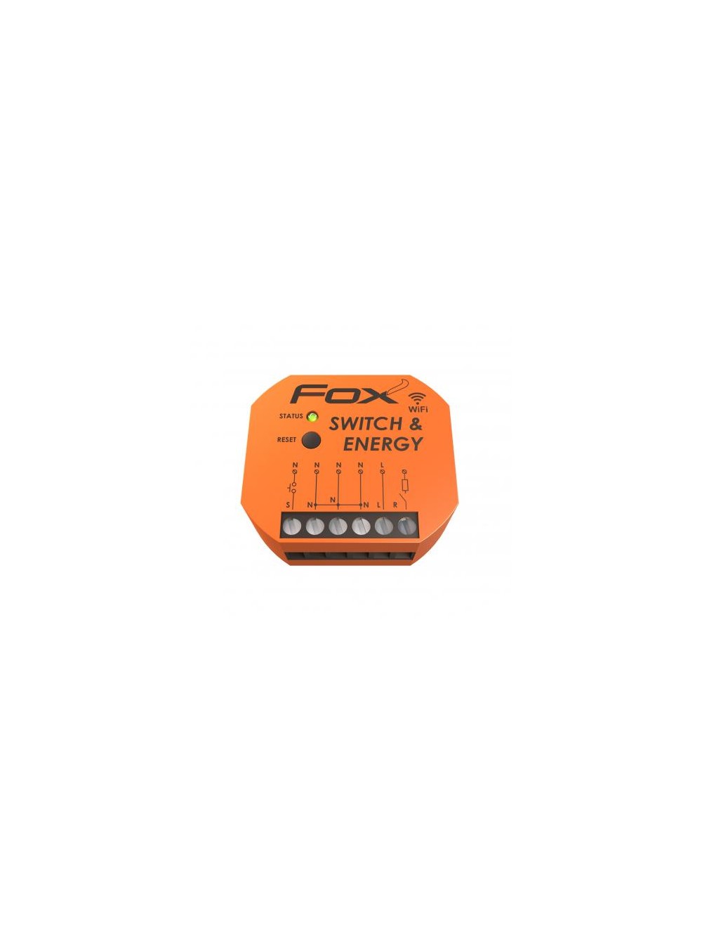 WI-R1S1-P F&F - Interruptor inalámbrico de red, FOX; en caja; 85÷265VAC;  IP20