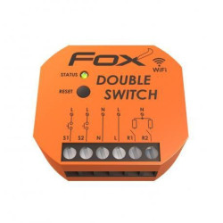 Przekaźnik Wi-Fi dwukanałowy 230V Wi-R2S2-P DOUBLE SWITCH FOX F&F