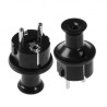 Wtyczka prosta z uziemieniem WT-40H czarna W-10118 Plastrol