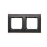 Ramka podwójna DR2/49 czarny mat Kontakt-Simon 54