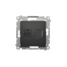 Gniazdo komputerowe 1xRJ45 kat. 6 czarny mat D61.01/49 Kontakt-Simon 54