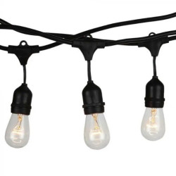 Girlanda ogrodowa czarna sznur 5m na 10xE27 3698 V-TAC