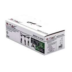 Girlanda ogrodowa czarna sznur 5m na 10xE27 3698 V-TAC Girlanda ogrodowa czarna sznur 5m na 10xE27 3698 V-TAC