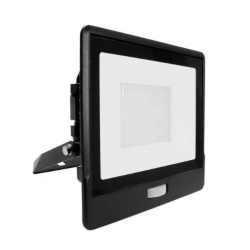 Naświetlacz LED PIR 50W 6,5K czarny VT-138S-B z mufą SKU20267 V-TAC