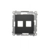 Pokrywa gniazda RJ12/RJ45 czarny mat DKP2.01/49 Kontakt Simon54