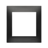 Ramka pojedyncza karton-gips czarny mat DRK1/49 Kontakt Simon54