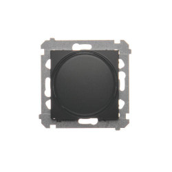 Ściemniacz obrotowy 250W do LED ściemnialnych czarny mat DS9L.01/49 Kontakt Simon54