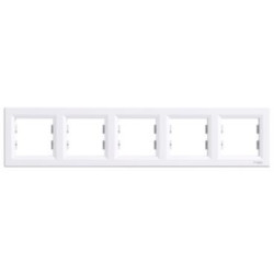 Ramka pięciokrotna pozioma biała EPH5800521 ASFORA Schneider Electric