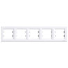 Ramka pięciokrotna pozioma biała EPH5800521 ASFORA Schneider Electric
