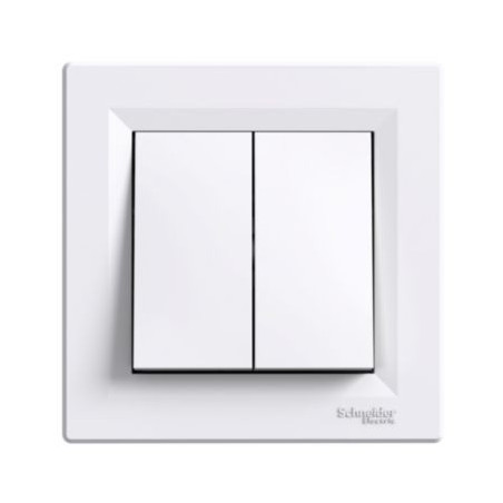Łącznik podwójny świecznikowy p/t z ramką biały EPH0300321 ASFORA Schneider Electric