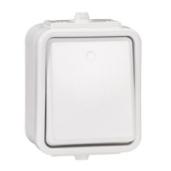 Łącznik pojedynczy natynkowy IP44 WNT100C01 biały Cedar Schneider Electric