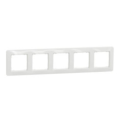 Ramka pięciokrotna SDD311805  biała Sedna Design & Elements Schneider