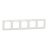 Ramka pięciokrotna SDD311805  biała Sedna Design & Elements Schneider