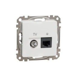 Gniazdo TV+RJ45 (kat.6 UTP) SDD11469T białe Sedna Design & Elements Schneider
