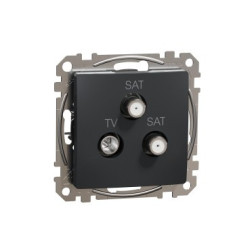 Gniazdo TV/SAT/SAT końcowe 4dB antracyt SDD114481S Sedna Design & Elements Schneider