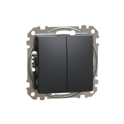 Łącznik podwójny schodowy SDD114108 antracyt Sedna Design & Elements Schneider