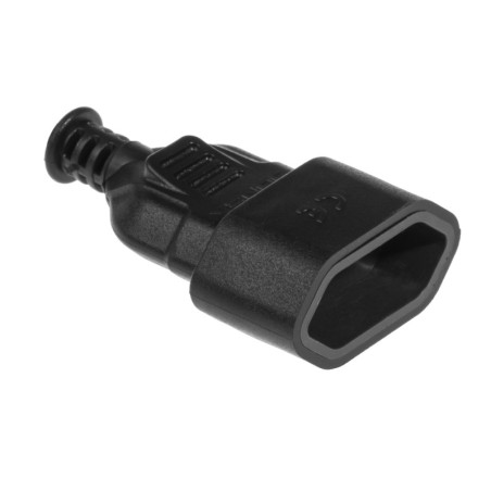 Gniazdo płaskie bez uziemienia GN-11 czarne W-10142 Plast-Rol