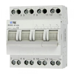 Przełącznik modułowy 1-0-2 BX9G 40A 4P LC-Tec