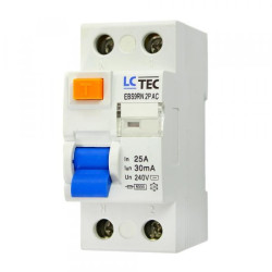 Wyłącznik różnicowoprądowy 2P 25A 30mA AC EBS9RN LC-Tec