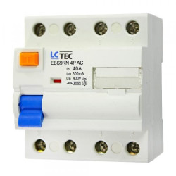 Wyłącznik różnicowoprądowy 4P 40A 300mA AC EBS9RN LC-Tec