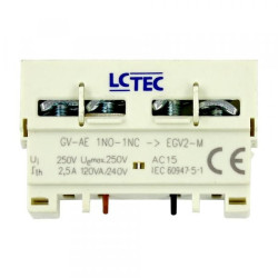 Styk pomocniczy czołowy GV-AE 1NO-1NC do EGV2-M LC-Tec