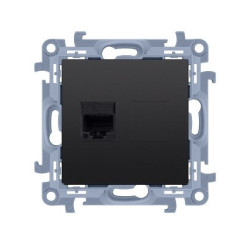Gniazdo komputerowe RJ45 C51.01/49 czarny mat Simon10 Kontakt-Simon