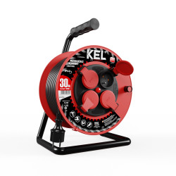 Przedłużacz bębnowy 3x1,5 OW 30m IP44 PRO W-97055 KEL Plast-Rol