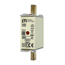 Bezpiecznik mocy WT-00 C 20A gL/gG 004111431 Eti