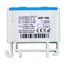 Złączka szynowa uniwersalna NZP-16N niebieska 5535702 Next Złączka szynowa uniwersalna NZP-16N niebieska 5535702 Next