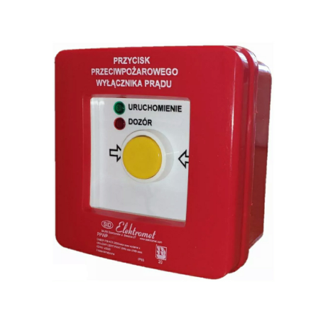 Przycisk ppoż wyłącznika prądu samoczynny n/t PPWP-1s A/4 904400 Elektromet