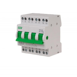 Przełącznik sieć-agregat modułowy 4P 1-0-2 63A PSA-463 F&F Przełącznik sieć-agregat modułowy 4P 1-0-2 63A PSA-463 F&F