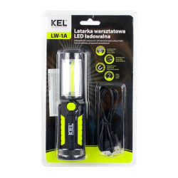 Latarka LED akumulatorowa 2W COB LW-1A W-98526 KEL Plastrol