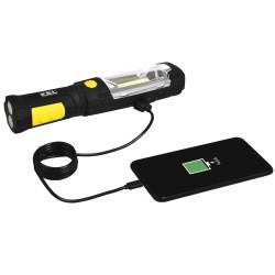Latarka warsztatowa LED 3W powerbank 2,6Ah Li-Ion LW-1PBR W-98525 KEL Plastrol