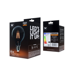 Żarówka LED filament 4W E27 G95 400lm 2K przydymiona RTV0100016 T-90704 Forever Light Plastrol Żarówka LED filament 4W E27 G95 400lm 2K przydymiona RTV0100016 T-90704 Forever Light Plastrol