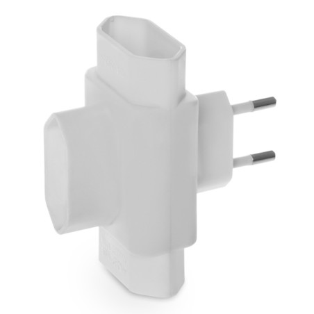 Rozgałęźnik 3x2p biały R-1 W-01141 Plastrol