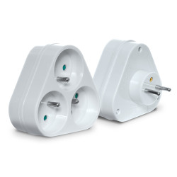 Rozgałęźnik 3x2p+z biały R-36P W-97740 Plastrol