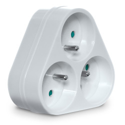 Rozgałęźnik 3x2p+z biały R-36P W-97740 Plastrol