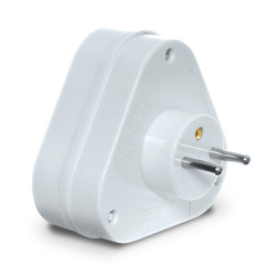 Rozgałęźnik 3x2p+z biały R-36P W-97740 Plastrol