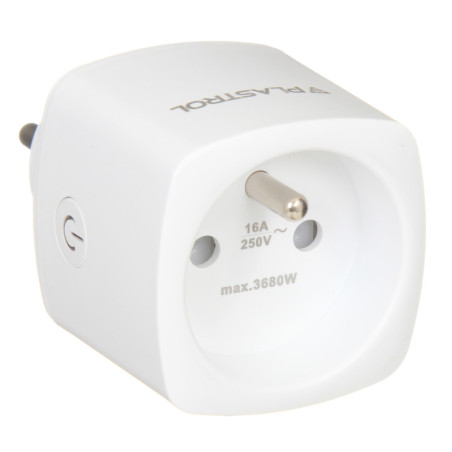 Inteligentne gniazdko Wi-Fi 16A GN/WT-1 białe W-99789 Plastrol
