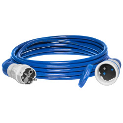 Przedłużacz niebieski poliuretan IP54 1x230V 10m 3x1,5 PS-X1 Plastrol